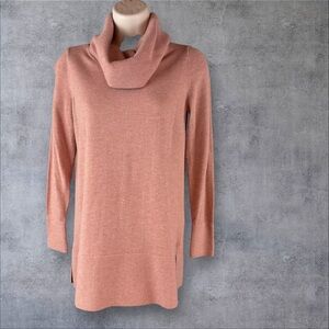 LOFT Pink Pullover Sweater Women’s Size Small Long Length Acrylic(660)